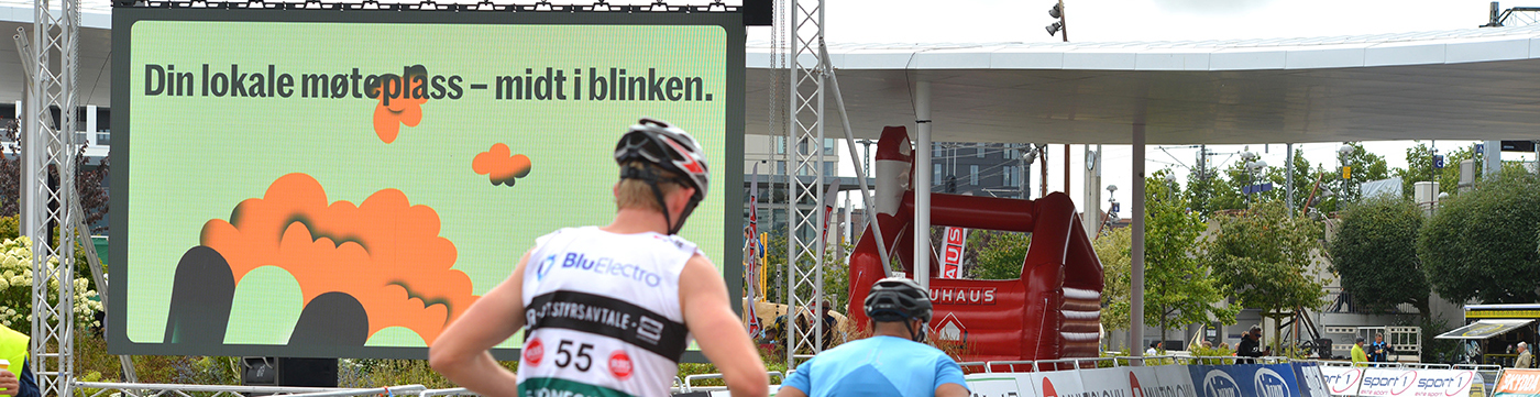 LED-skjerm på Ruten — utendørs storskjerm