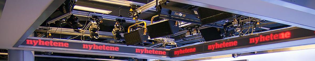 TV-studio lyssetting — TV2 Nyhetene